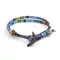 Armband CASTENA handgefertigt mehrere Muster (Muster 1) Silber Anker mit Verschluss TRX