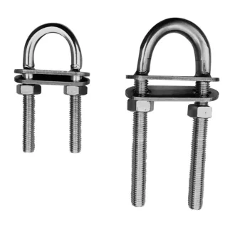 Öse 80 x 38 mm U-förmig Edelstahl Deluxe EVA