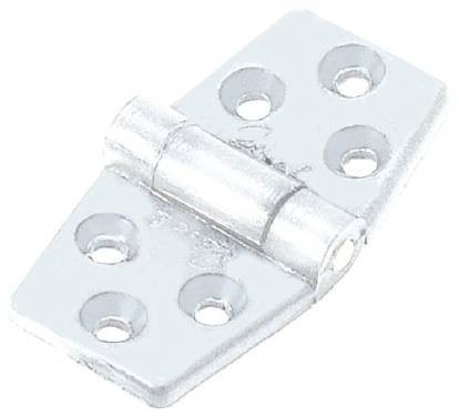 Scharnier Kunststoff flach weiß 70x40 mm