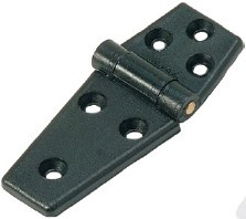 Scharnier Kunststoff flach schwarz 98x40 mm