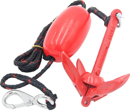 Ankerset mit 1,6 kg Seil, Schwimmer und Koffer
