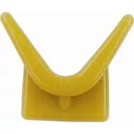 Anhänger-Nasenstoßstange Y-Anschlag gelb 70x73x89 mm