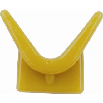 Anhänger-Nasenstoßstange Y-Anschlag gelb 70x73x89 mm