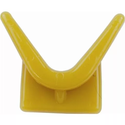 Anhänger-Nasenstoßstange Y-Anschlag gelb 70x73x89 mm