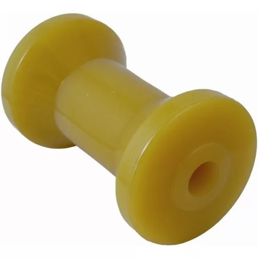 Anhänger-Stützrolle gelb 4'