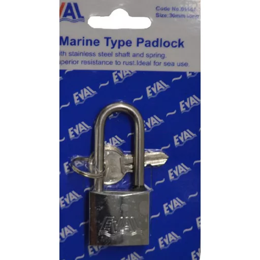 Vorhängeschloss lang mit Bügel 40 x 82 mm EVA