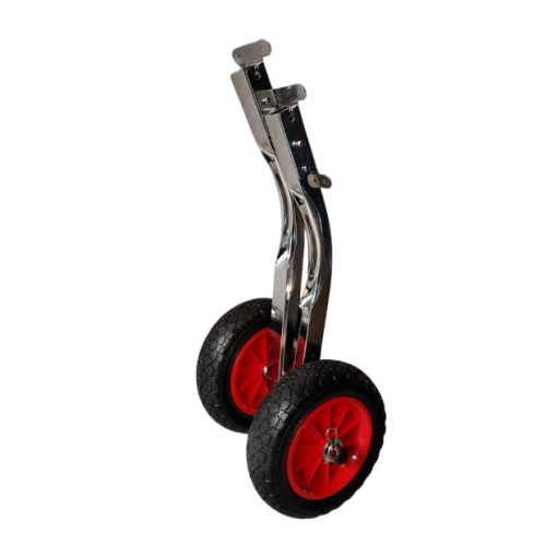 Transporträder für Schlauchboote in einem Paar kleiner