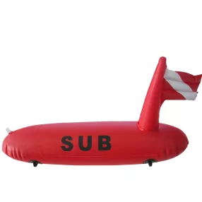 Tauchboje aufblasbar lang 50 cm