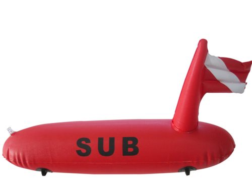 Tauchboje aufblasbar lang 50 cm