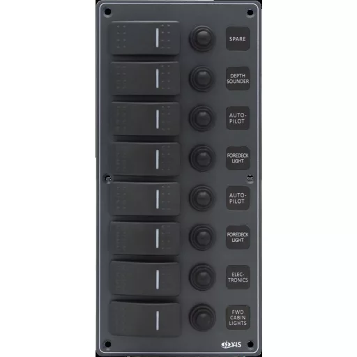 Schalttafel 4-fach USB Voltmeter EVA