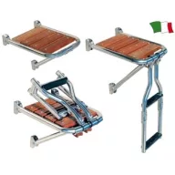 Bootsleiter mit edelsthal-Teak-Ausstieg 2 Stufen