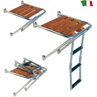 Plattformleiter 3 Grad Metall klappbar 75x23cm