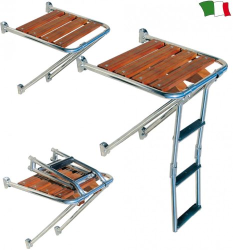 Plattformleiter 3 Grad Metall klappbar 75x23cm