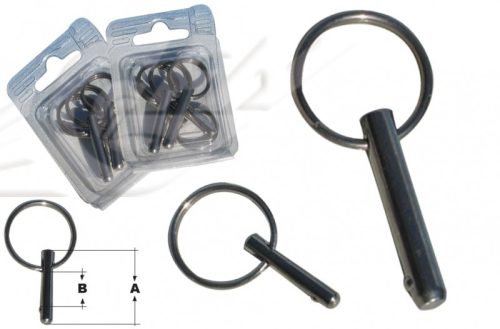 Sicherheitsnadel mit Ring Blister 6/30 mm 4 Stück
