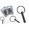 Sicherheitsnadel mit Ring Blister 6/70 mm 4 Stk.