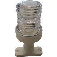 Rundumlicht weiß fest mit Sockel weiß 12,7 cm EVA