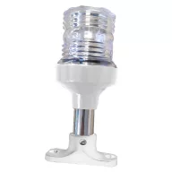 Rundumlicht weiß fest mit Sockel weiß 15 cm EVA