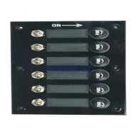 Schalttafel mit 6 Einzelsicherungen