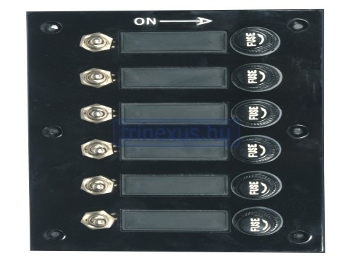 Schalttafel mit 6 Einzelsicherungen