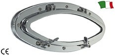 Deckfenster Ellipse edelsthal 423x190 mm