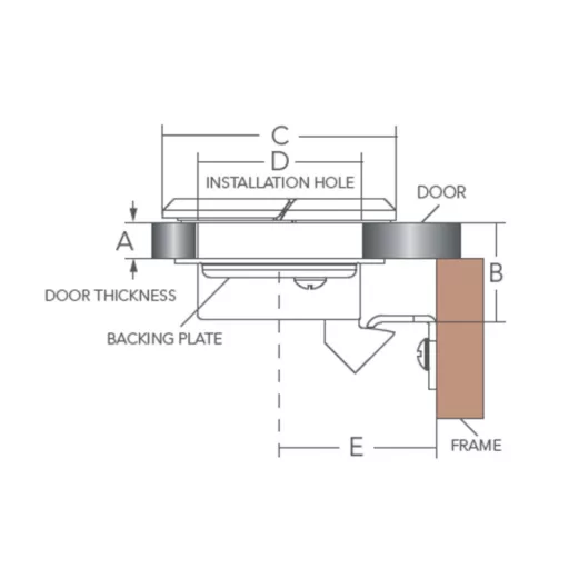 Riegel mini inox EVA