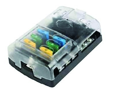 Sicherheitstafel 6 Einheiten mit Abdeckung 125x85 mm