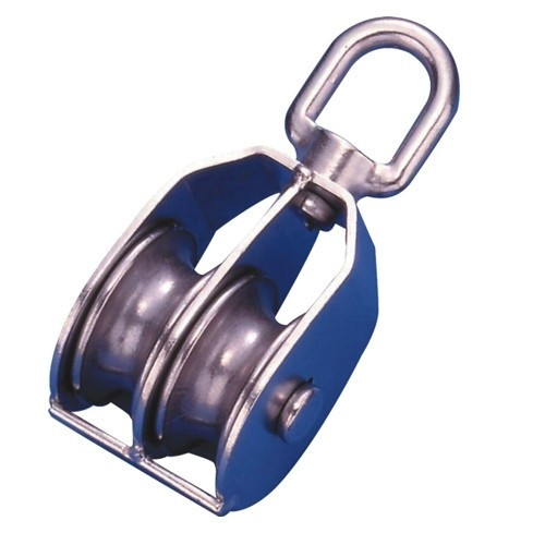 Doppelschnecke aus Edelstahl 150x54 mm