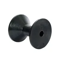 Anhänger-Stützrolle, weiß, quadratisch, 110 x 100 mm,