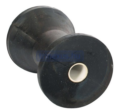 Anhängerstützrolle quadratisch schwarz 115x75 mm