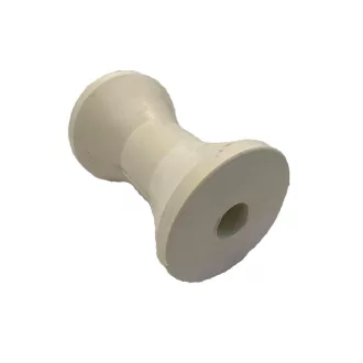 Anhänger-Stützrolle, weiß, quadratisch, 115 x 75 mm,