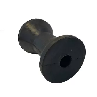 Anhängerstützrolle schwarz quadratisch 115x85 mm