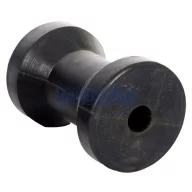 Anhängerstützrolle schwarz quadratisch 120x80 mm