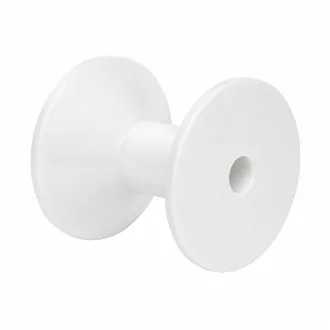 Anhängerstützrolle weiß quadratisch 120x80 mm