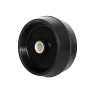 Anhängerseitenrolle schwarz 105x50 mm