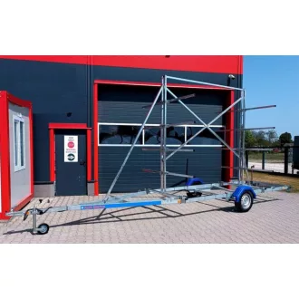   Anhänger Bootstransporter Alfa 750 kg + 8-achsiger Kajak/Bootstransportsatz mit geraden Armen