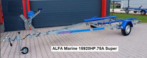 Anhänger Bootstransporter Alfa 750 kg bremsenloses Kissen bis zu 5,25 m