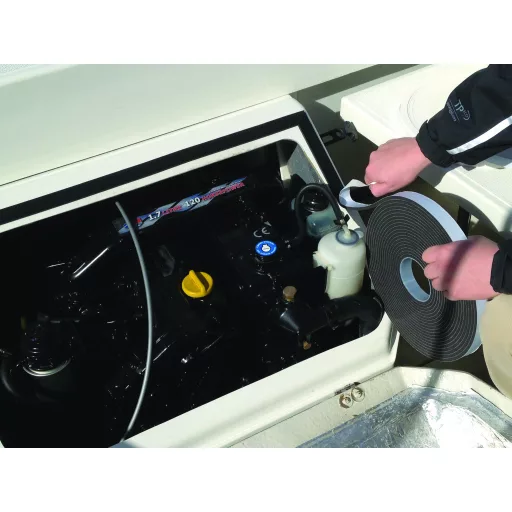 Einseitiges VINYL BEAR Schaumstoffband grau EVA