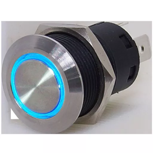 Drucktastenschalter ON-OFF 12V LED rot EVA