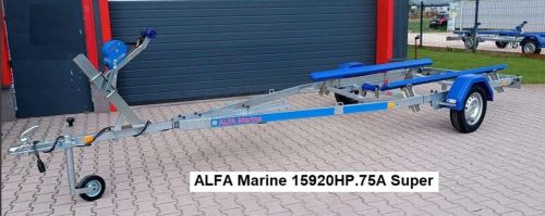 Anhänger Bootstransporter Alfa Super 750 kg bremsenlose Kissen bis zu 5,5 m