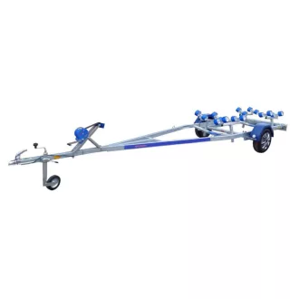   Trailer Schiffstransporter Alfa 750 kg bremsloses Rollkissen Holz bis 6,6m