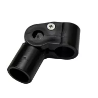   Bimini-Verbinder für Geländer aus schwarzem Kunststoff, Paar