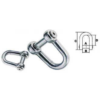 Schäkel breites Sechskantschloss 12 mm