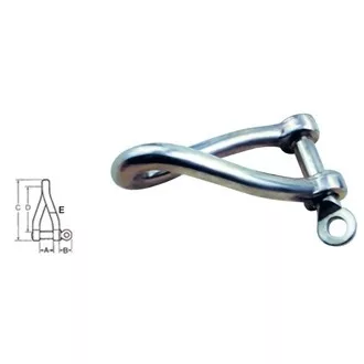 Schäkel gedreht 5 mm