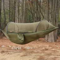Hängematte mit Moskitonetz, feldgrün