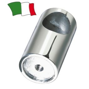 Handlaufdurchführungs-Endelementsockel Edelstahl 22 mm