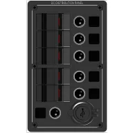 Schalttafel 5-fach mit 2-Port USB Electron EVA