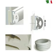 Gummiprofilschiene 40 mm weiß 4 m