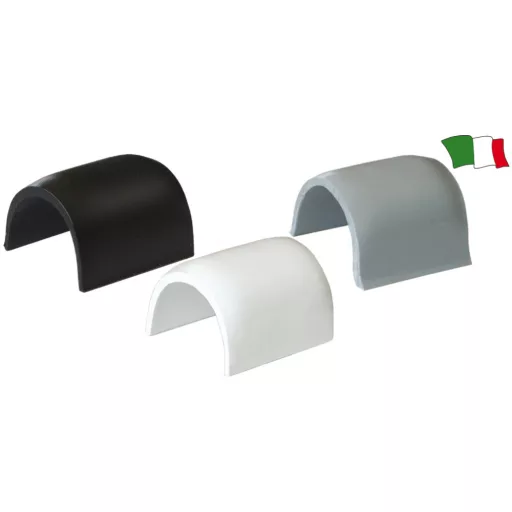 Gummiprofil-Verbindungselement 40 mm in der Farbe Schwarz