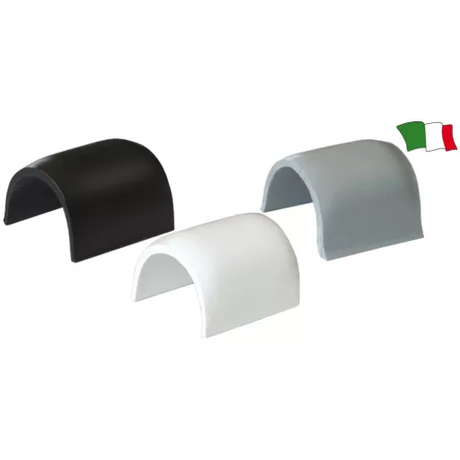 Gummiprofil-Verbindungselement 40 mm in der Farbe Schwarz