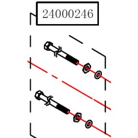   Haswing Cayman B55,T55, B55 GPS, B80 GPS Motorspannbolzenpaar HSW